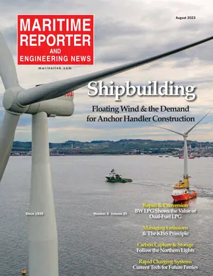 Maritime Reporter cover, August 2023