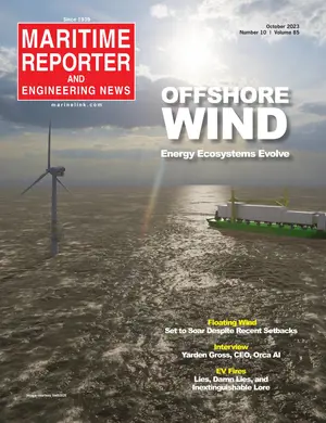 Maritime Reporter cover, October 2023