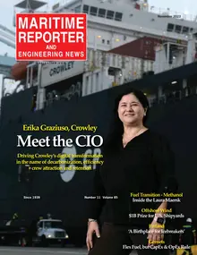 Maritime Reporter cover, November 2023