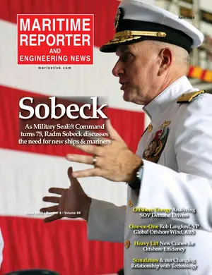 Maritime Reporter cover, April 2024