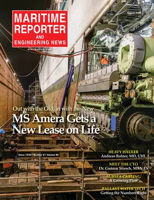 Maritime Reporter cover, August 2024