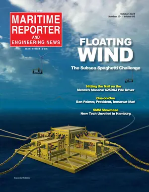 Maritime Reporter cover, October 2024