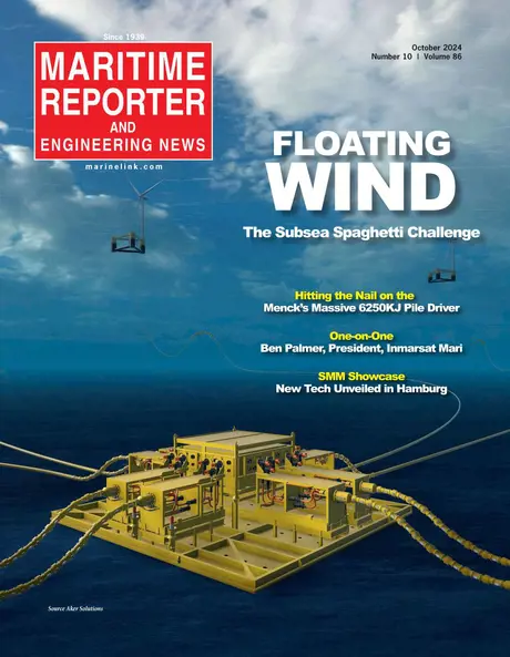 Cover of Maritime Reporter, October 2024