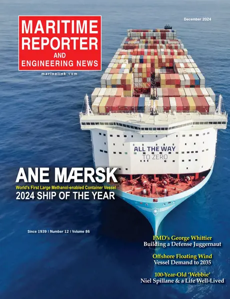 Cover of Maritime Reporter, December 2024