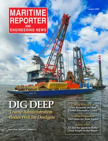 Maritime Reporter cover, January 2025