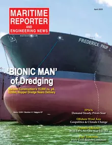 Maritime Reporter cover, April 2025