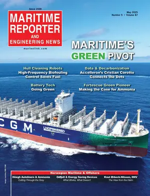Maritime Reporter cover, May 2025