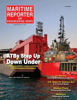 Maritime Reporter cover, June 2025