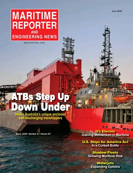 Cover of Maritime Reporter, June 2025