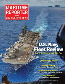 Maritime Reporter cover, July 2025