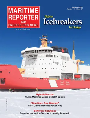 Maritime Reporter cover, September 2025