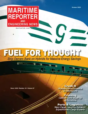 Maritime Reporter cover, October 2025