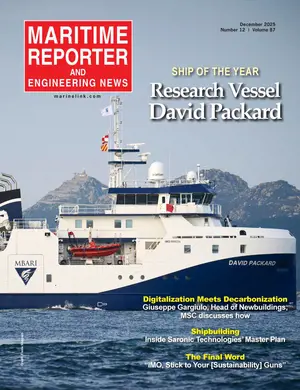 Maritime Reporter cover, December 2025