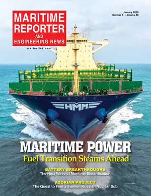Maritime Reporter cover, January 2026