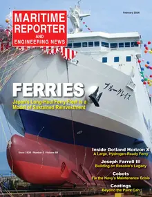 Maritime Reporter cover, February 2026
