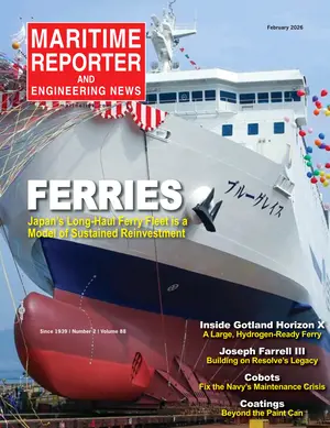 Maritime Reporter cover, February 2026