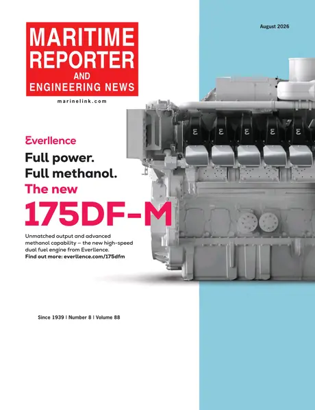Cover of Maritime Reporter, August 2026