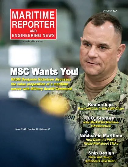 Maritime Reporter cover, October 2026